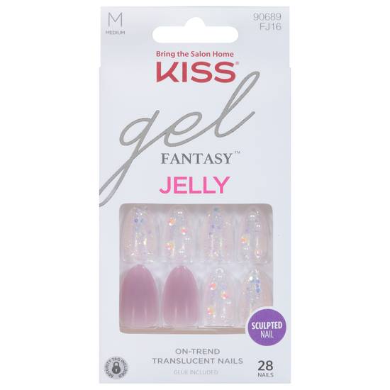 Kiss Fantasy Jelly Sculpted Nails Medium