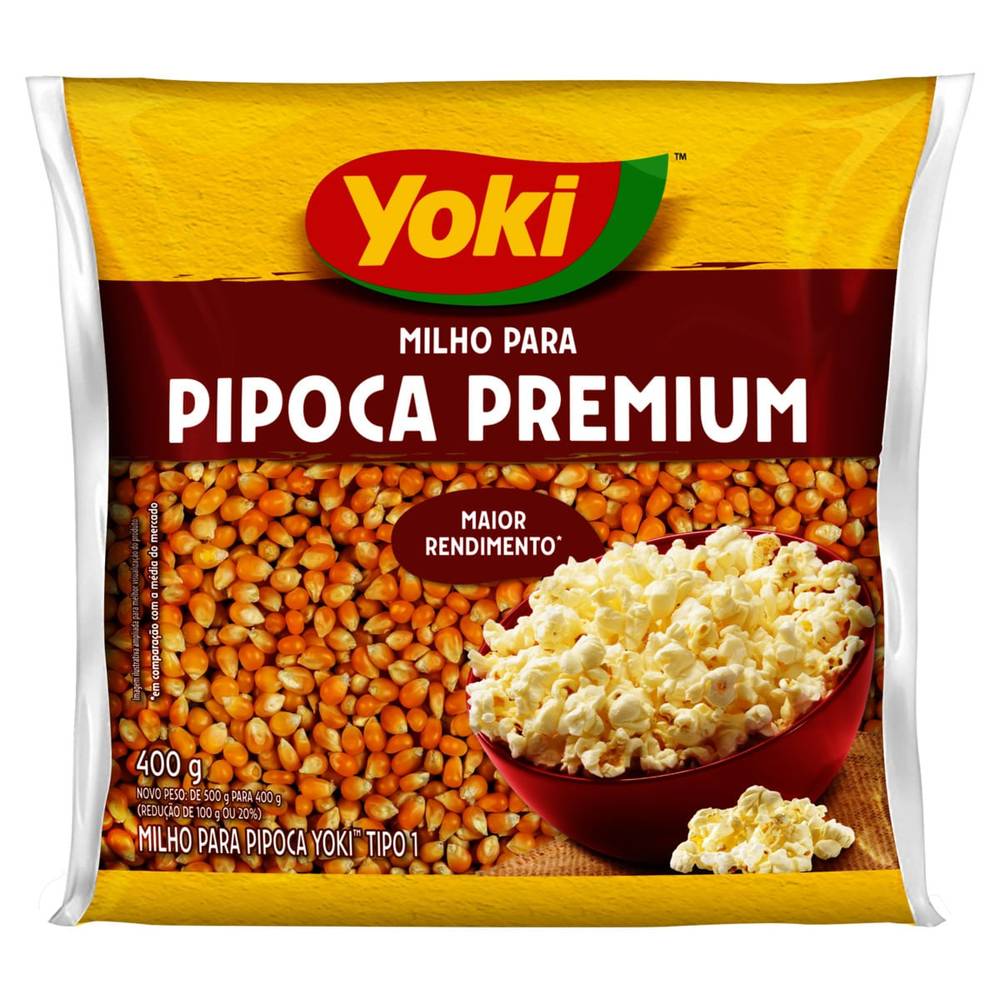 Yoki milho para pipoca tipo 1 premium (400 g)