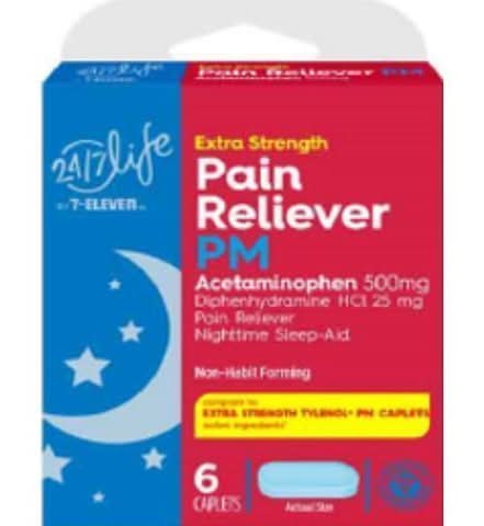 7-Eleven Extra Strength Acetaminophen Pain Reliever (6 ct)