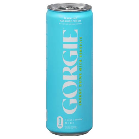 Gorgie Sugar Free Sparkling Energy Drink With Benefits (12 fl oz) (paradise punch)