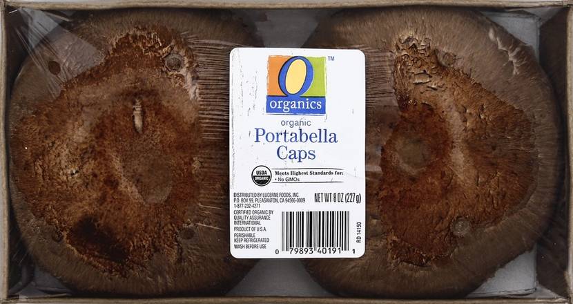 Order O Organics · Portabella Caps (8 oz) food online from Safeway store, Eureka on bringmethat.com