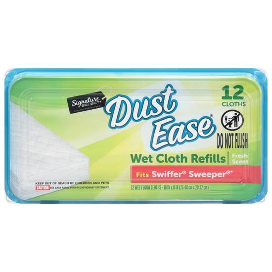 Signature Select Dust Ease Fresh Scent Wet Cloth Refills