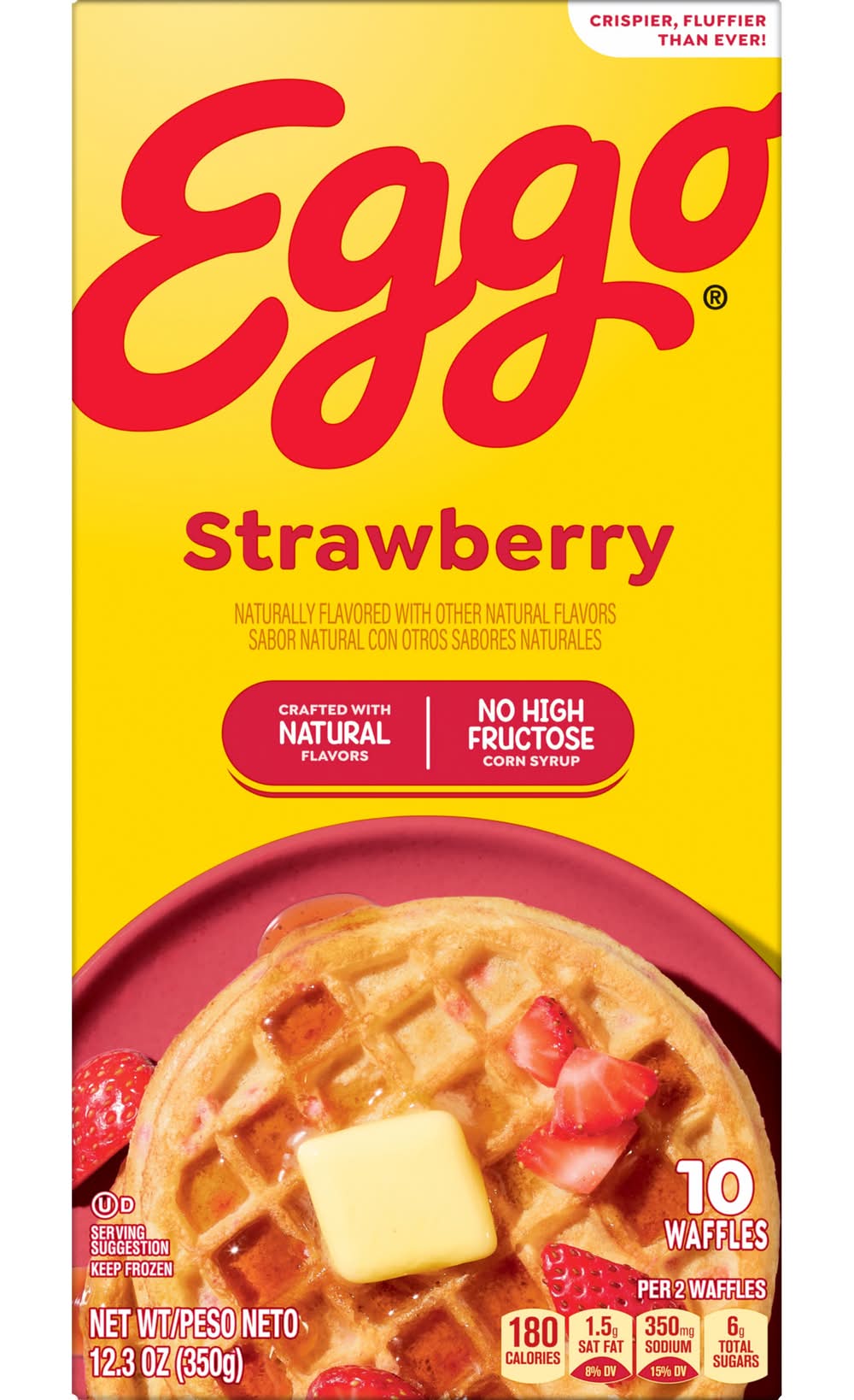 Eggo Frozen Waffles, Strawberry (12.3 oz, 10 ct)