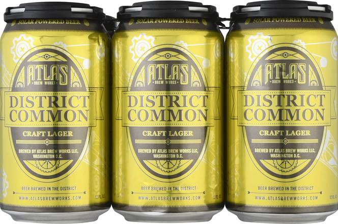 Atlas Brew Works District Common Craft Lager Beer (6 ct, 12 fl oz)