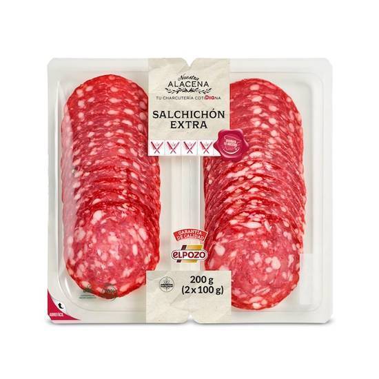 Salchichón extra Nuestra Alacena bandeja 2 x 100 g