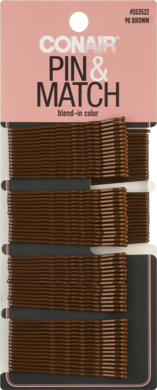 Conair Color Match Brown Bobby Pins (90 ct)