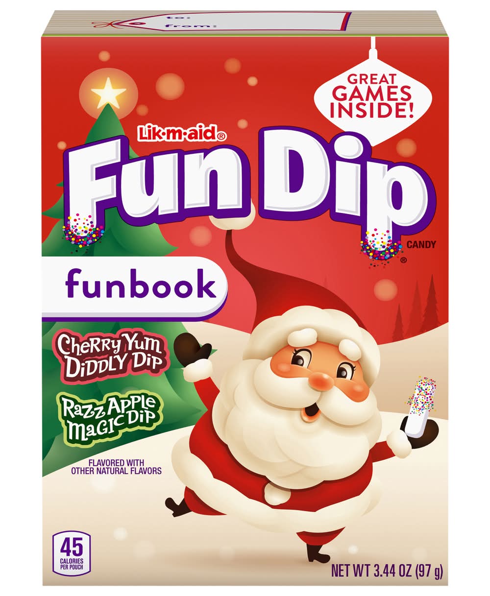 Fun Dip Candy Christmas Tray, Cherry-Apple (3.44 oz)