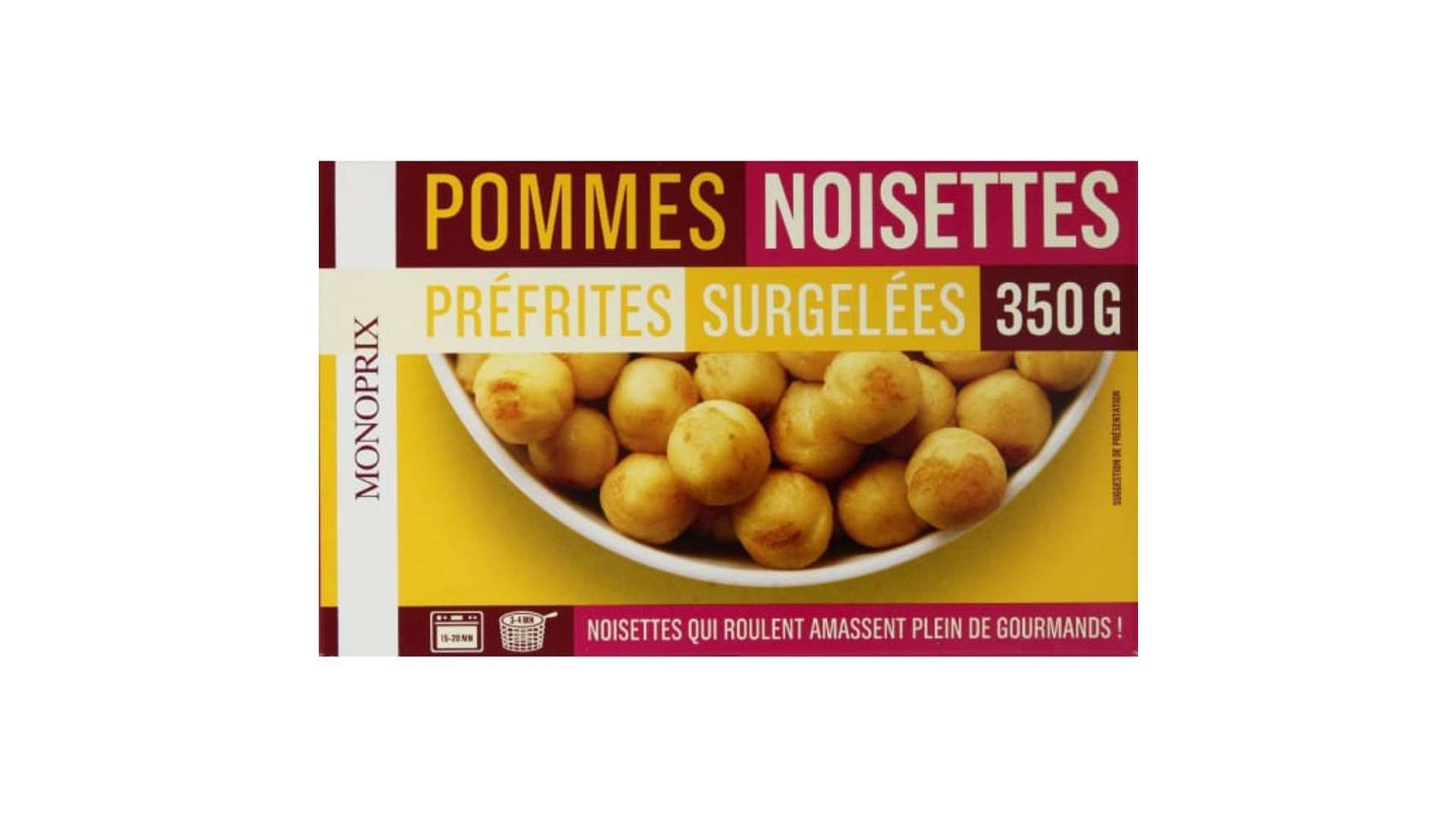 Monoprix - Pommes noisettes préfrites surgelées