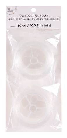 Bead Landing Everyday Clear Stretch Lacing (2 ct)