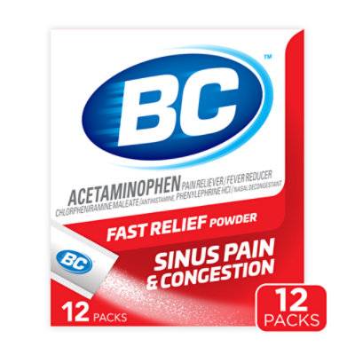 Bc Sinus & Congestion Fast Pain Relief Powder (12 ct)