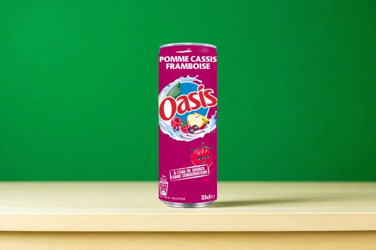 Oasis pomme cassis framboise🥤