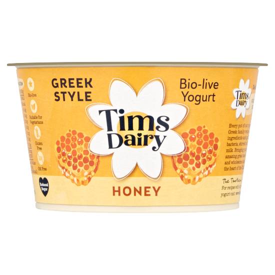 Tims Dairy Greek Style Honey Bio-Live Yogurt
