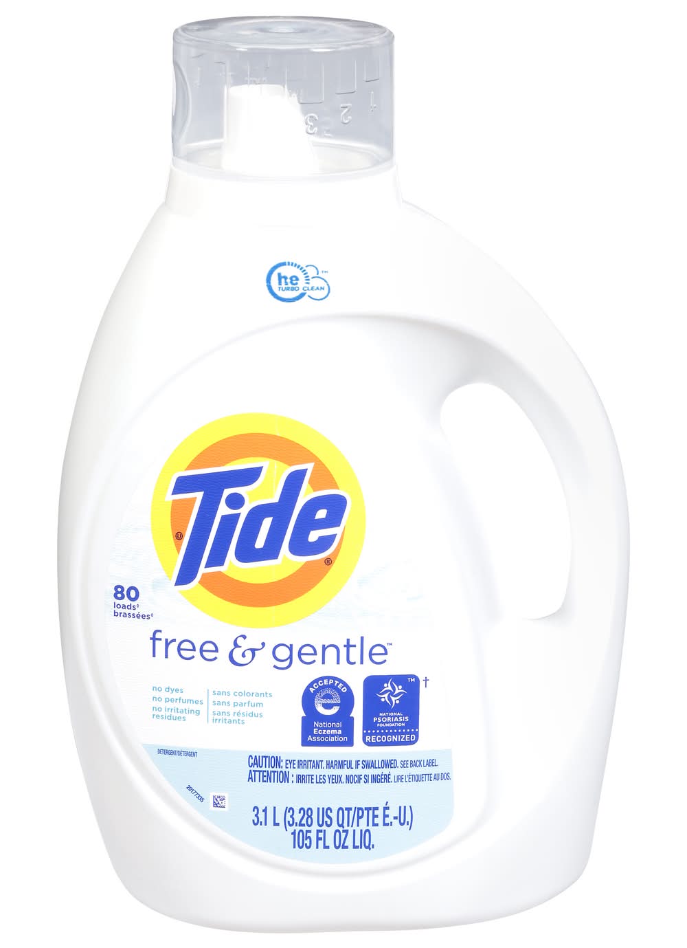 Tide Free and Gentle Liquid Laundry Detergent (105 fl oz)