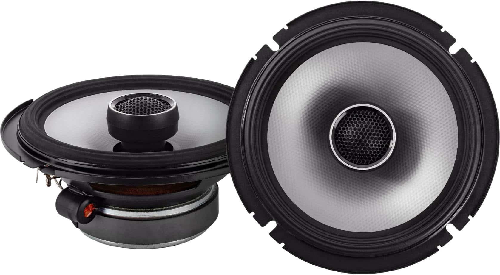 Alpine - S-Series 6.5" 2-Way Hi-Resolution Coaxial Car Speakers with Glass Fiber Reinforced Cone (Pair) - Black