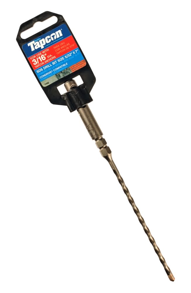 Tapcon 5/32-in x 7-in Carbide Masonry Drill Bit For Hammer drill