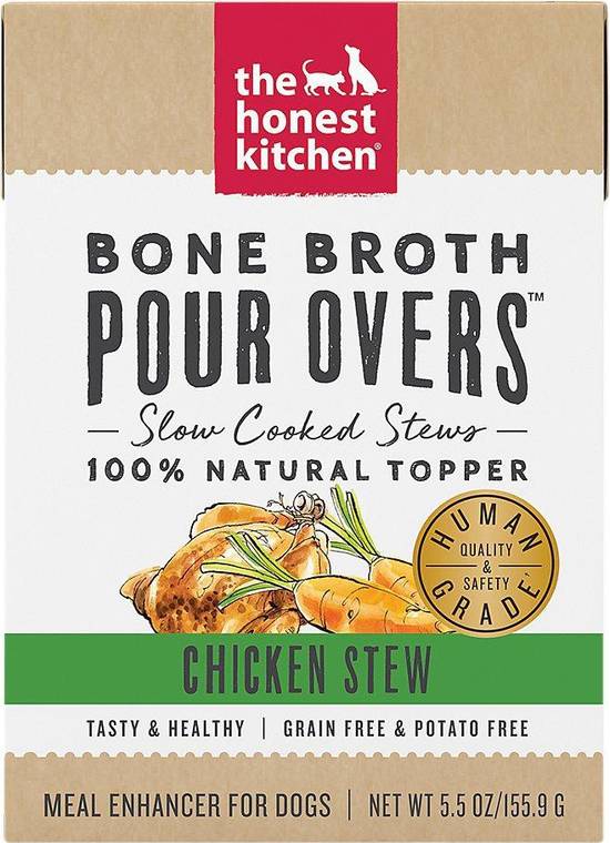 Bone Broth Pour Overs Chicken Stew Wet Dog Food The Honest Kitchen 5.5 oz