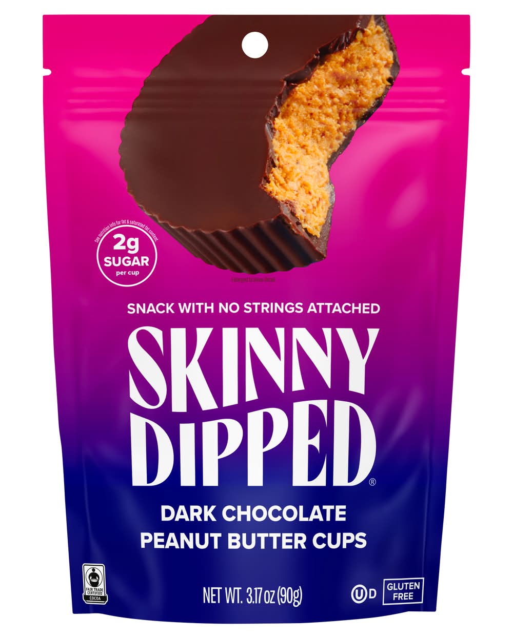 Skinny Dipped Snack Cups, Dark Chocolate Peanut Butter (3.17 oz)