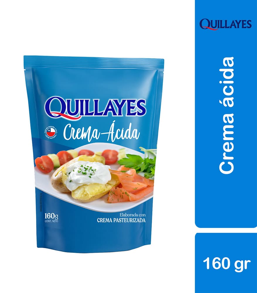 Quillayes · Crema ácida pasteurizada (160 g)