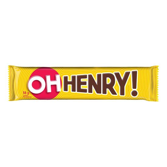 Oh henry! barre de chocolat format standard (58 g) - chocolatey full size candy bar (58 g)