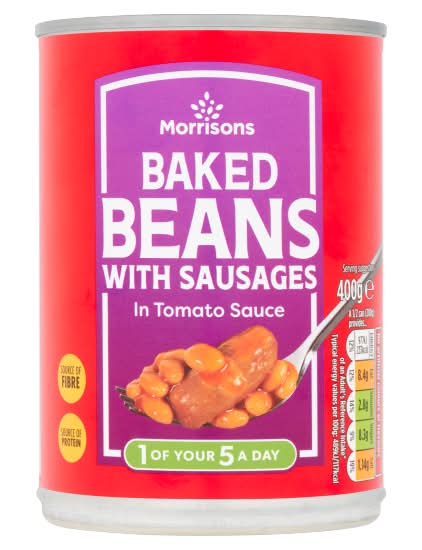 Morrisons Baked Beans With Sausages (400g)