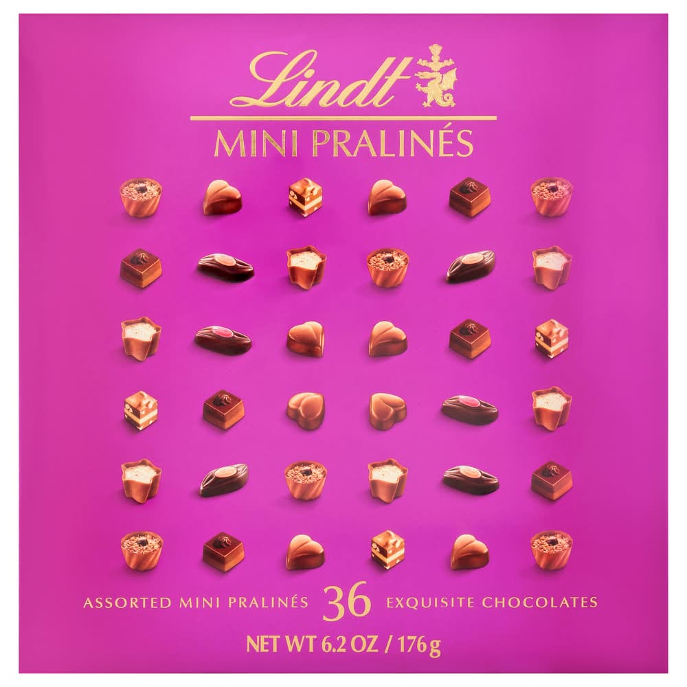 Lindt Mini Pralines Exquisite Chocolates, Assorted (6.2 oz, 36 ct)
