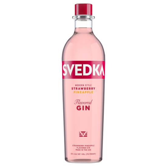 Svedka Strawberry Pineapple Modern Style Gin Bottle (750 ml)