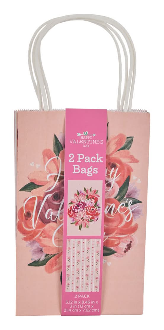 Happy Valentine'S Day Gift Bags 2 Ct Assorted