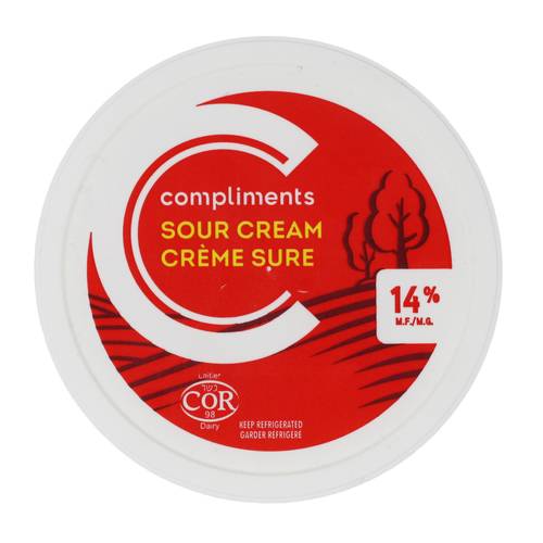 Compliments crème sûre 14 % mg - sour cream 14% mf