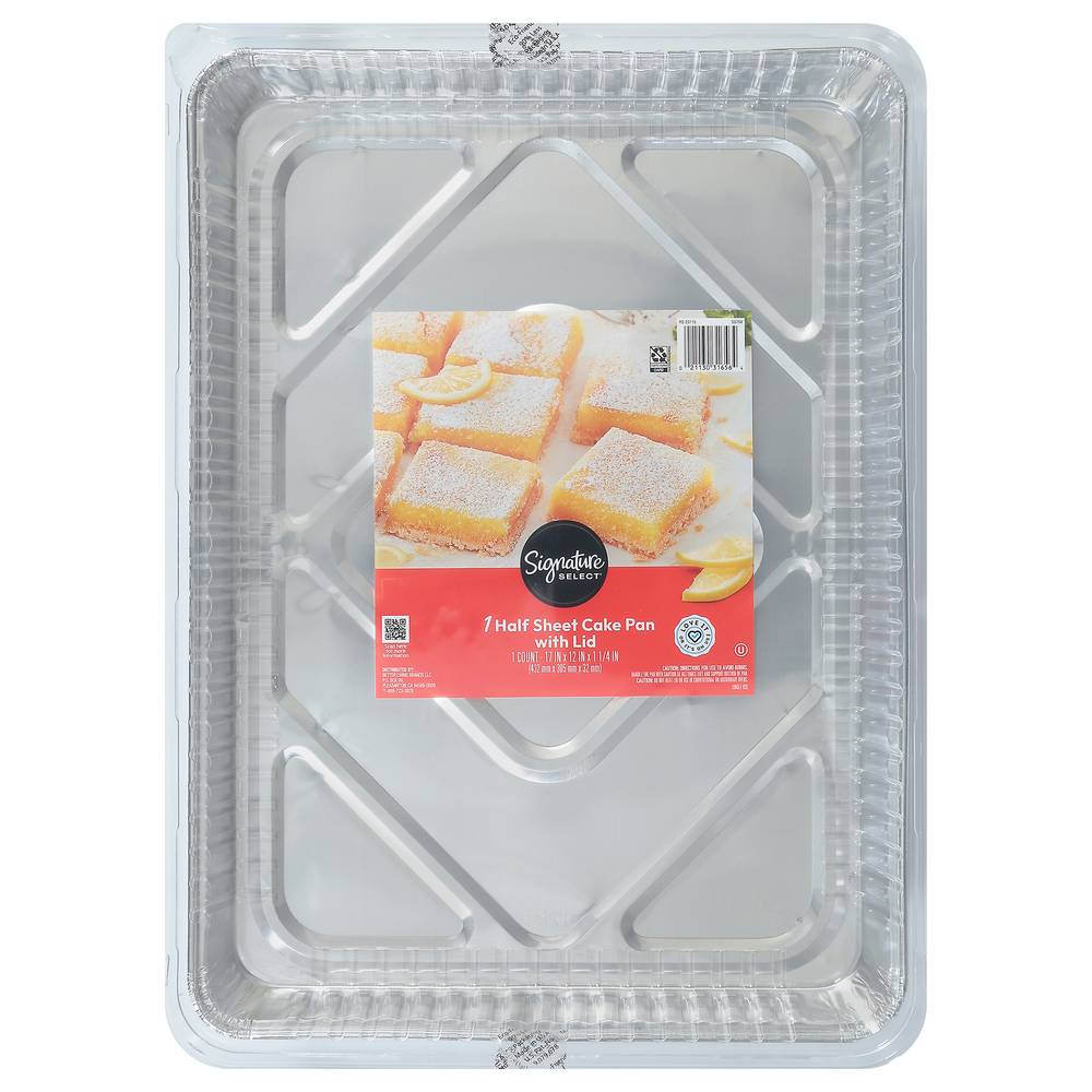 Signature Select Half Sheet Cake Pan With Lid