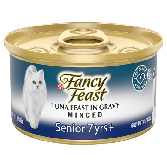 Fancy Feast Tuna Feast in Gravy Minced Gourmet Senior Cat Food