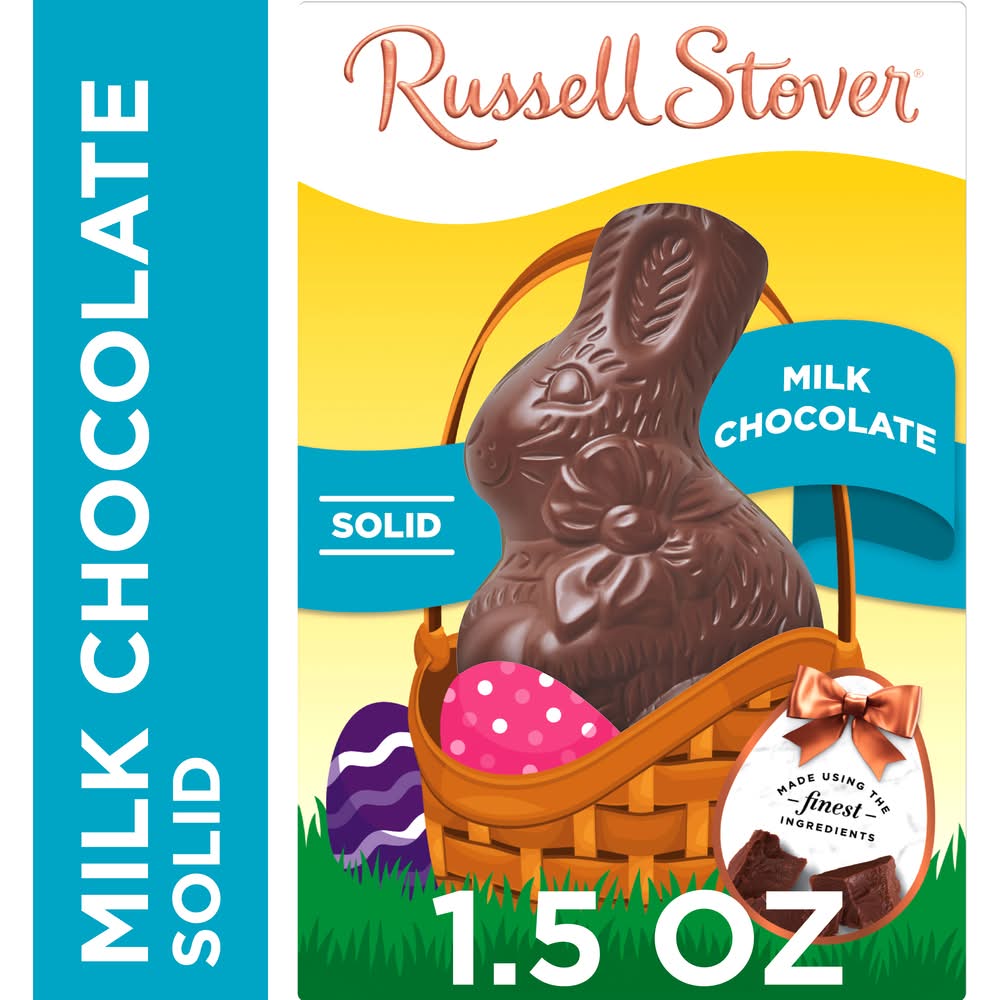 Russell Stover Solid Milk Chocolate Bunny (1.5 oz)
