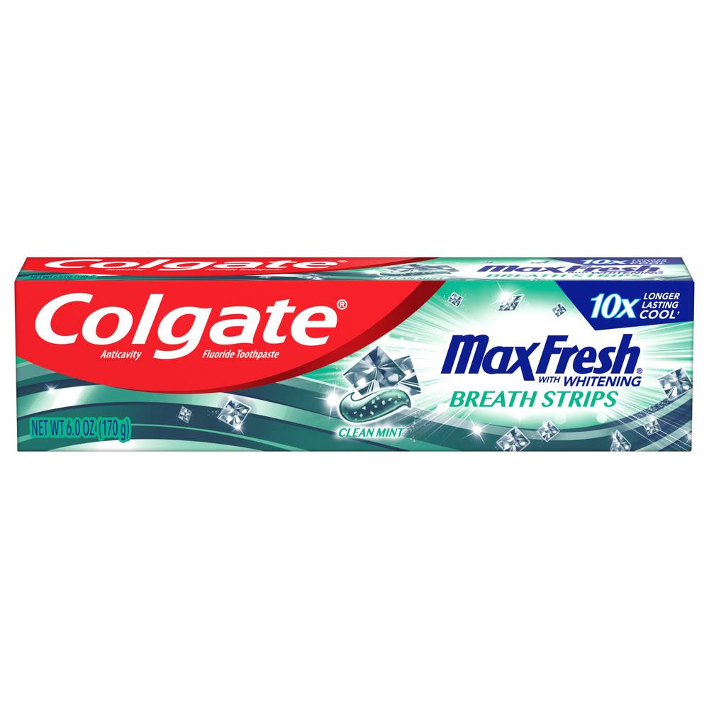 Colgate Maxfresh Breath Strips Toothpaste (6 oz)