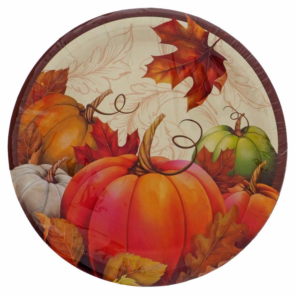 Thanksgiving-Luncheon Paper Plates, 8pc