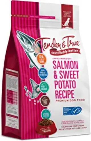 Tender & True Dog Food-Salmon & Sweet Potato Recipe- 4lb Bag