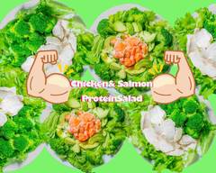 チキン＆サーモンのプロテインサラダ 国分町店 ProteinSalad Chicken & Salmon no Tanpakushitsu Salad