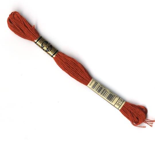 DMC 117 6 Strand Cotton Embroidery Floss, 8-7 Yards, 919 Red Copper