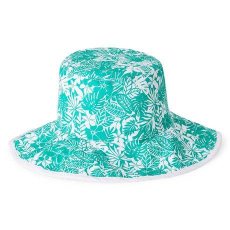 George Toddler Girls'' Reversible Bucket Hat (Color: White, Size: One Size)