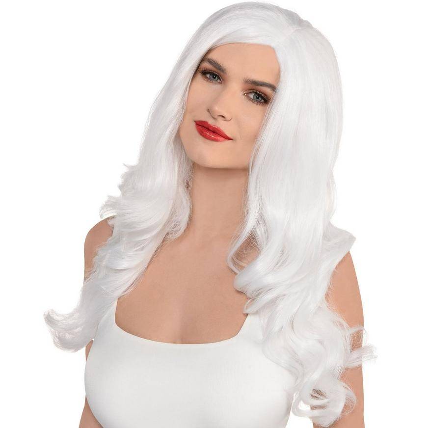 Party City Long Glam Wig (white)