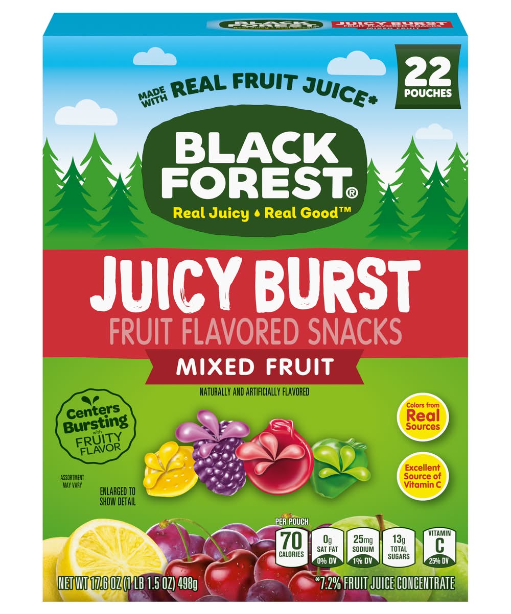 Black Forest Juicy Burst Mixed Fruit, Fruit (17.6 oz, 22 ct)