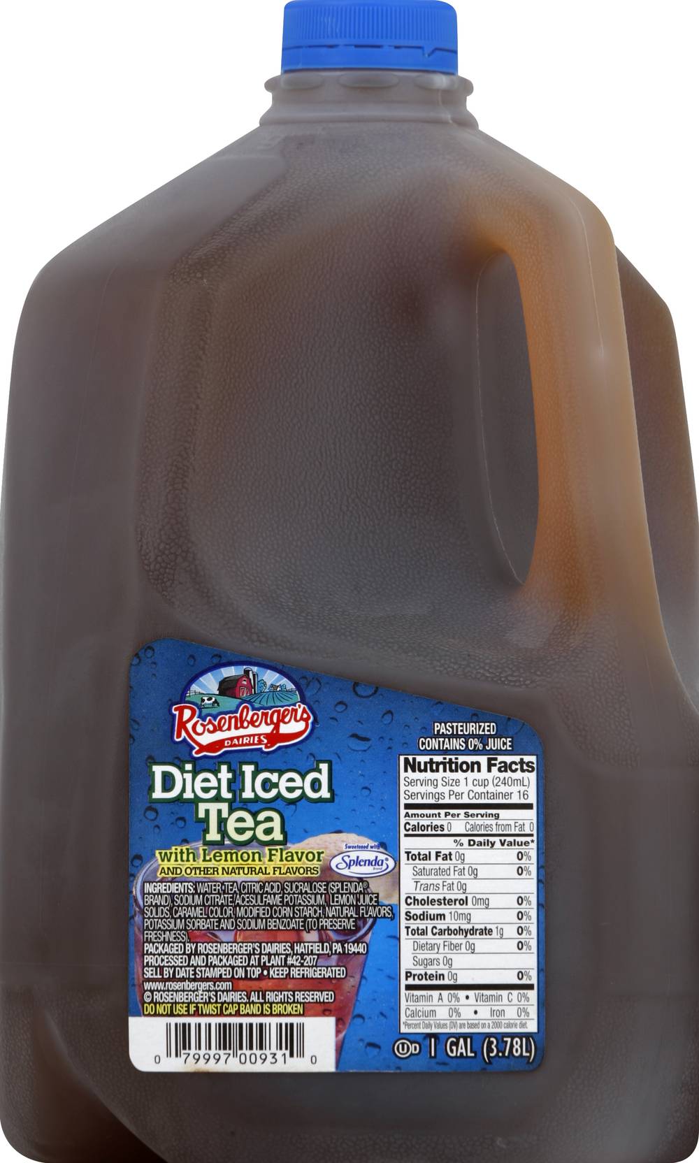 Rosenberger's Lemon Flavor Iced Tea (1 gal)