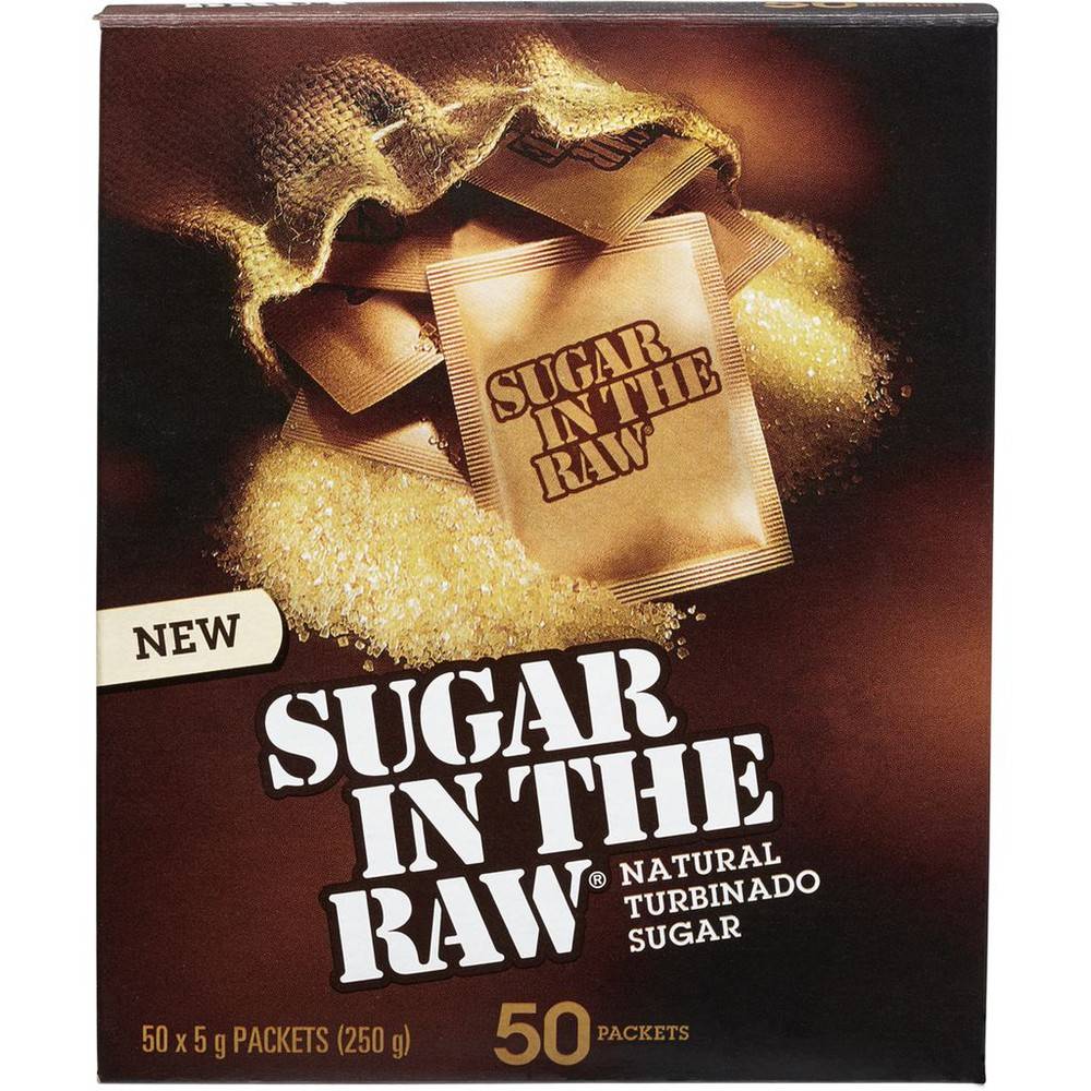 In The Raw Natural Turbinado Sugar (5 g, 50 ct)
