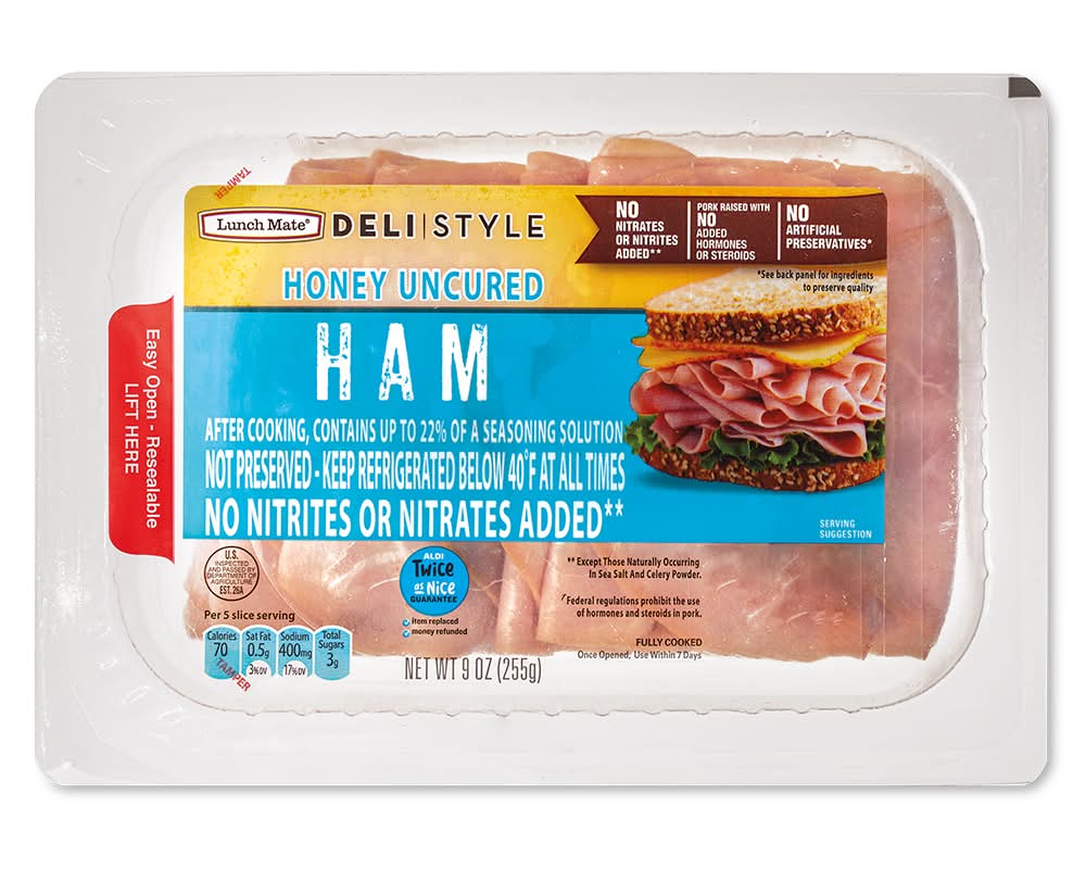 Lunch Mate Deli Style Honey Uncured Ham (9 oz)
