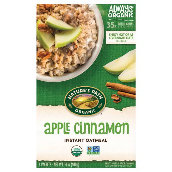 Nature's Path Organic Apple Cinnamon Instant Oatmeal