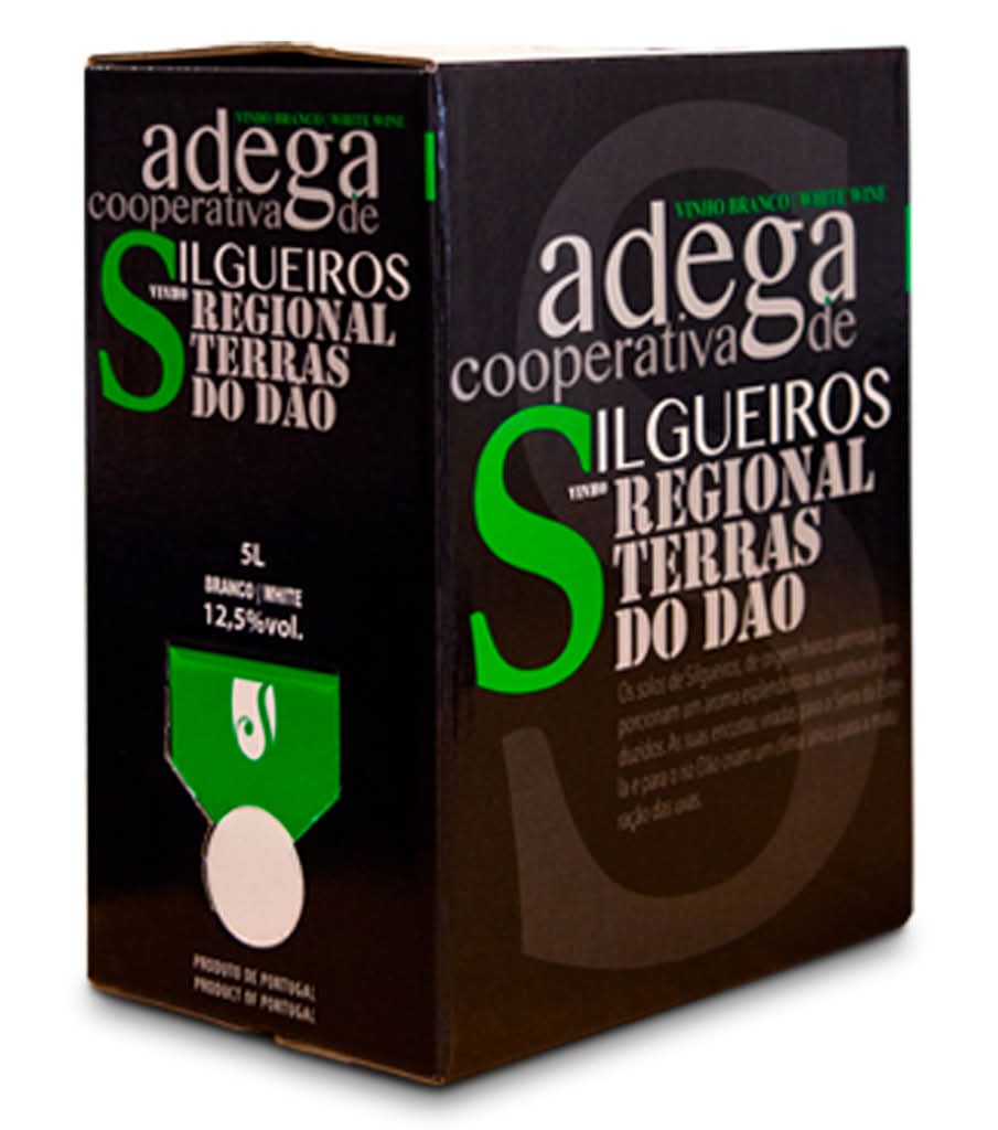 Silgueiros  - Vinho branco regional terras DÃ£o, garrafa de 5 l