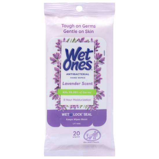 Wet Ones Antibacterial Lavender Scent Hand Wipes
