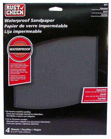 Rustcheck Waterproof Sandpaper # 4072 (waterproof sandpaper)