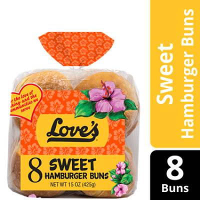 Loves Hamburger Buns Cluster 8Pk