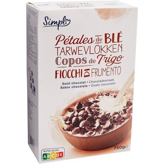 Simpl - Céréales pétales de blé (chocolat)