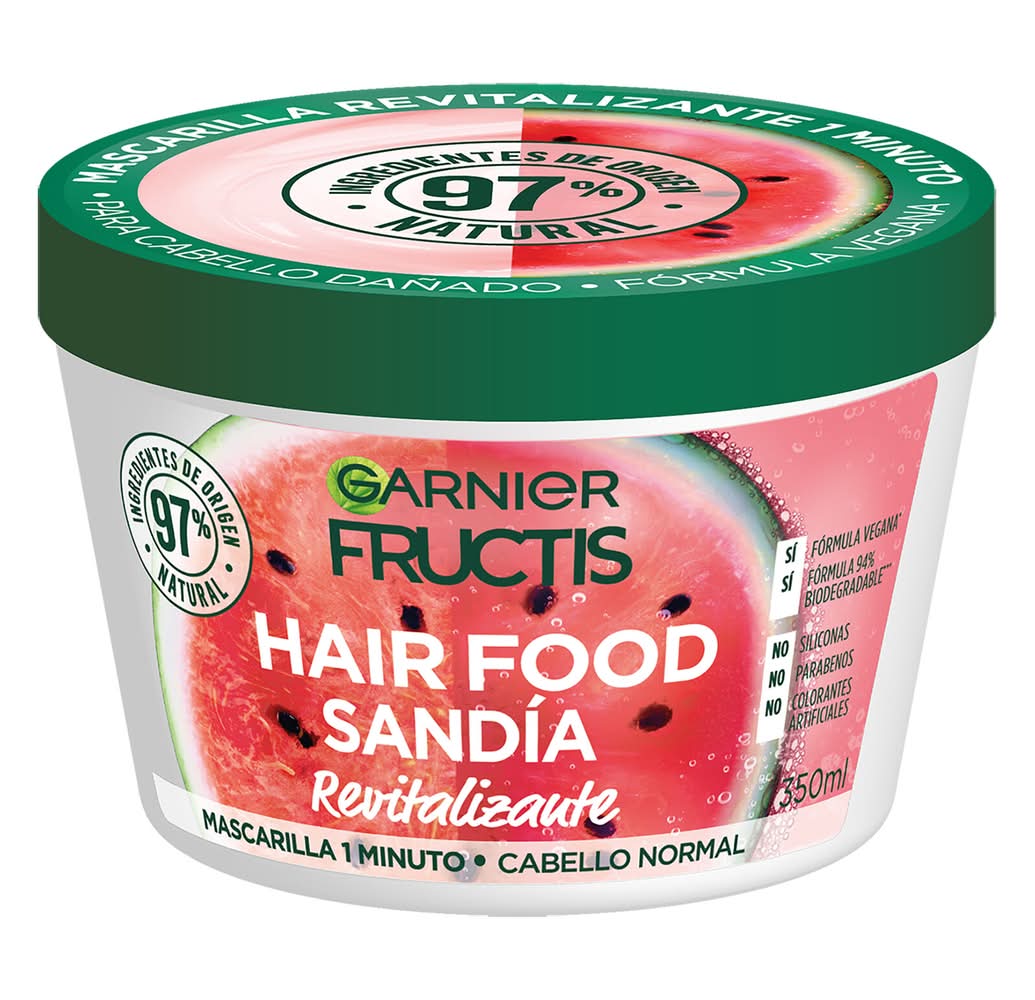 Garnier · Fructis hair food mascarilla capilar sandía (350 ml)