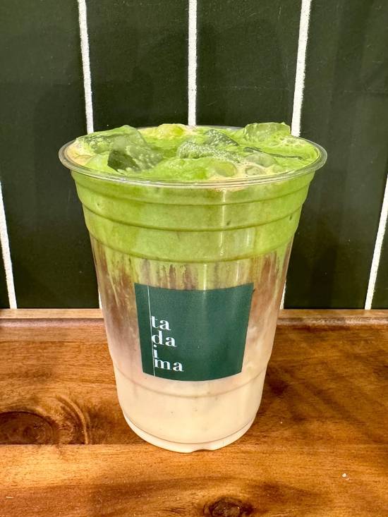 Dirty Matcha Cream Latte